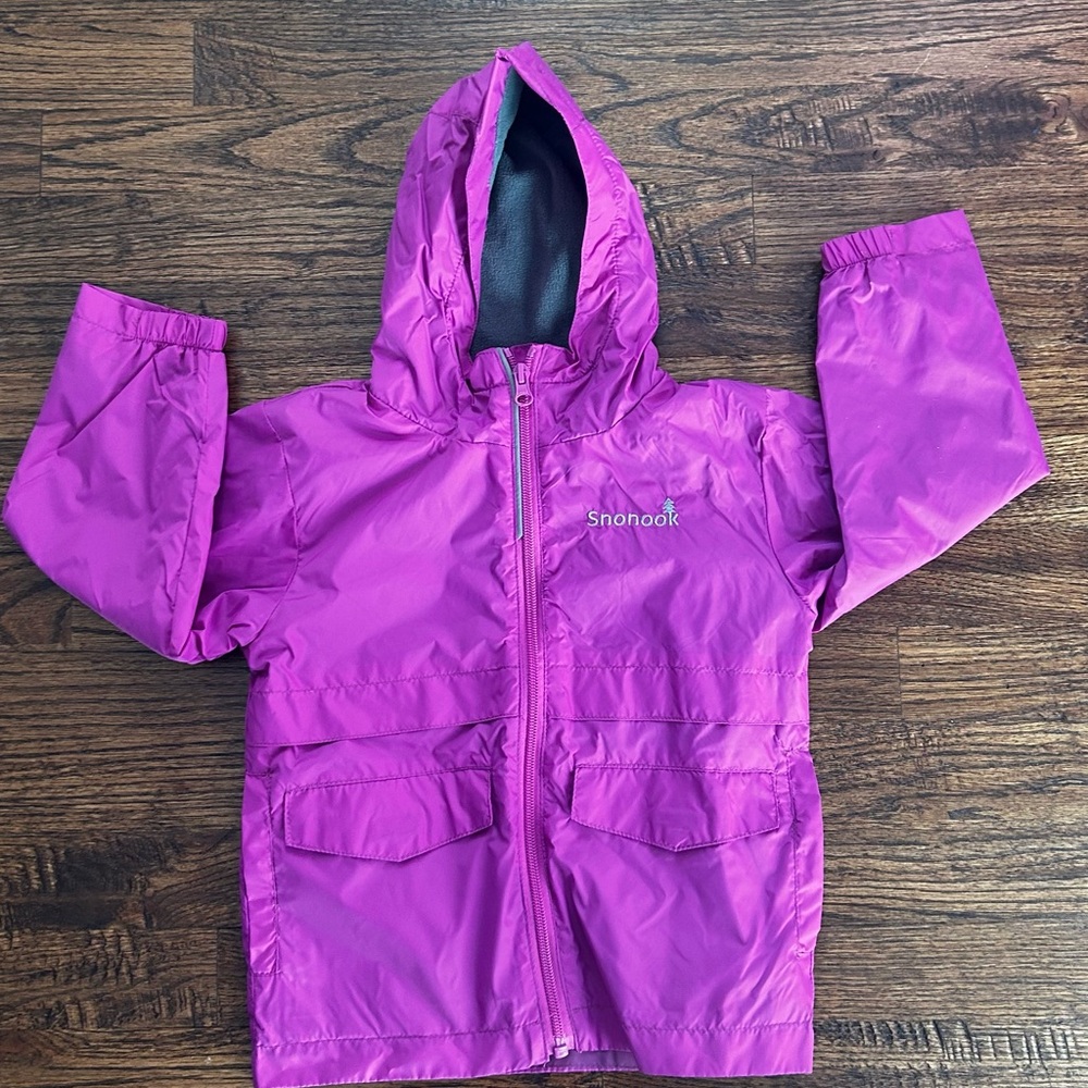 Pink and Gray Hooded Jackey